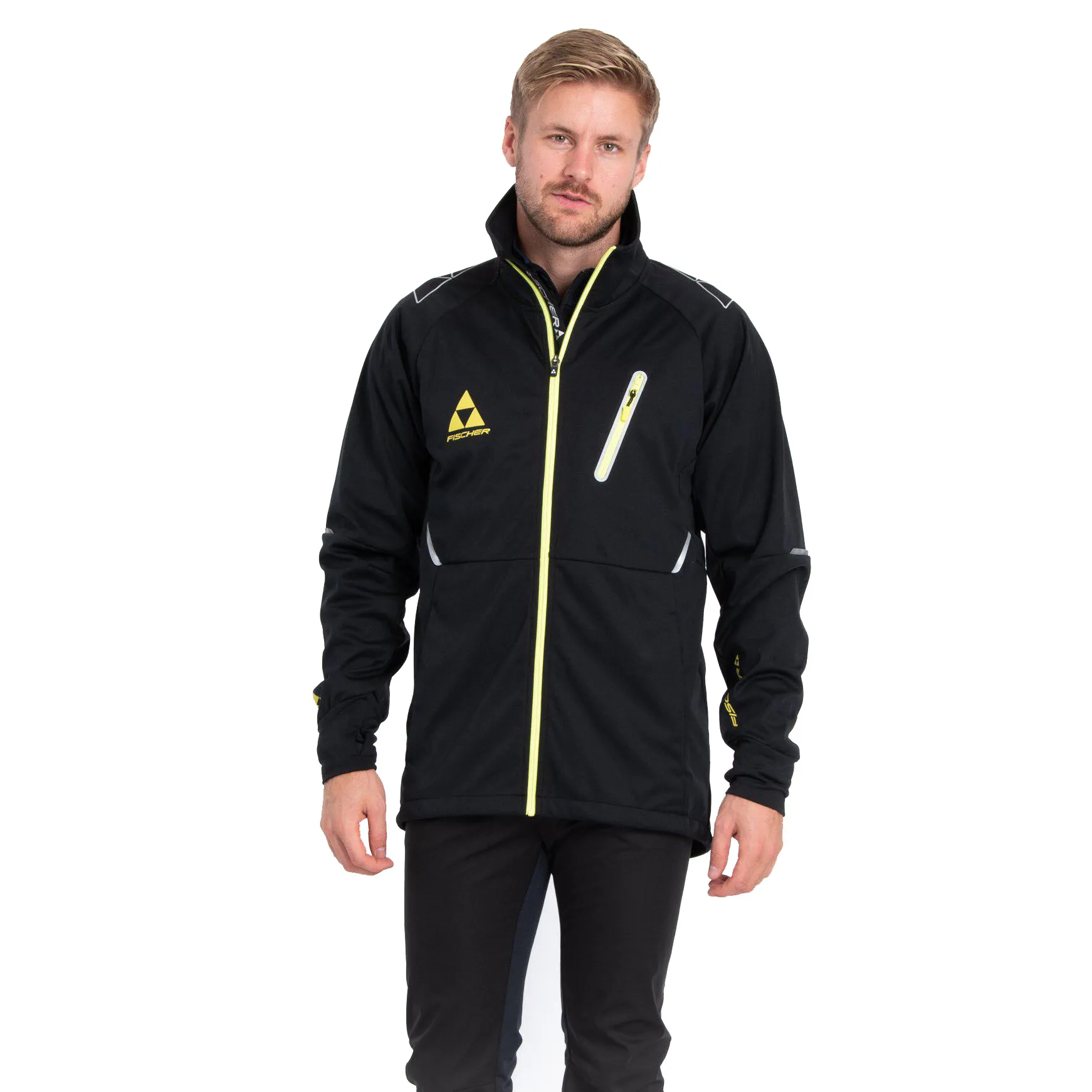 Fischer Men&#x27;s Åsarna 2 Jacket Black/Yellow | Buy Fischer Men&#x27;s Åsarna 2 Jacket Black/Yellow here | Outnorth