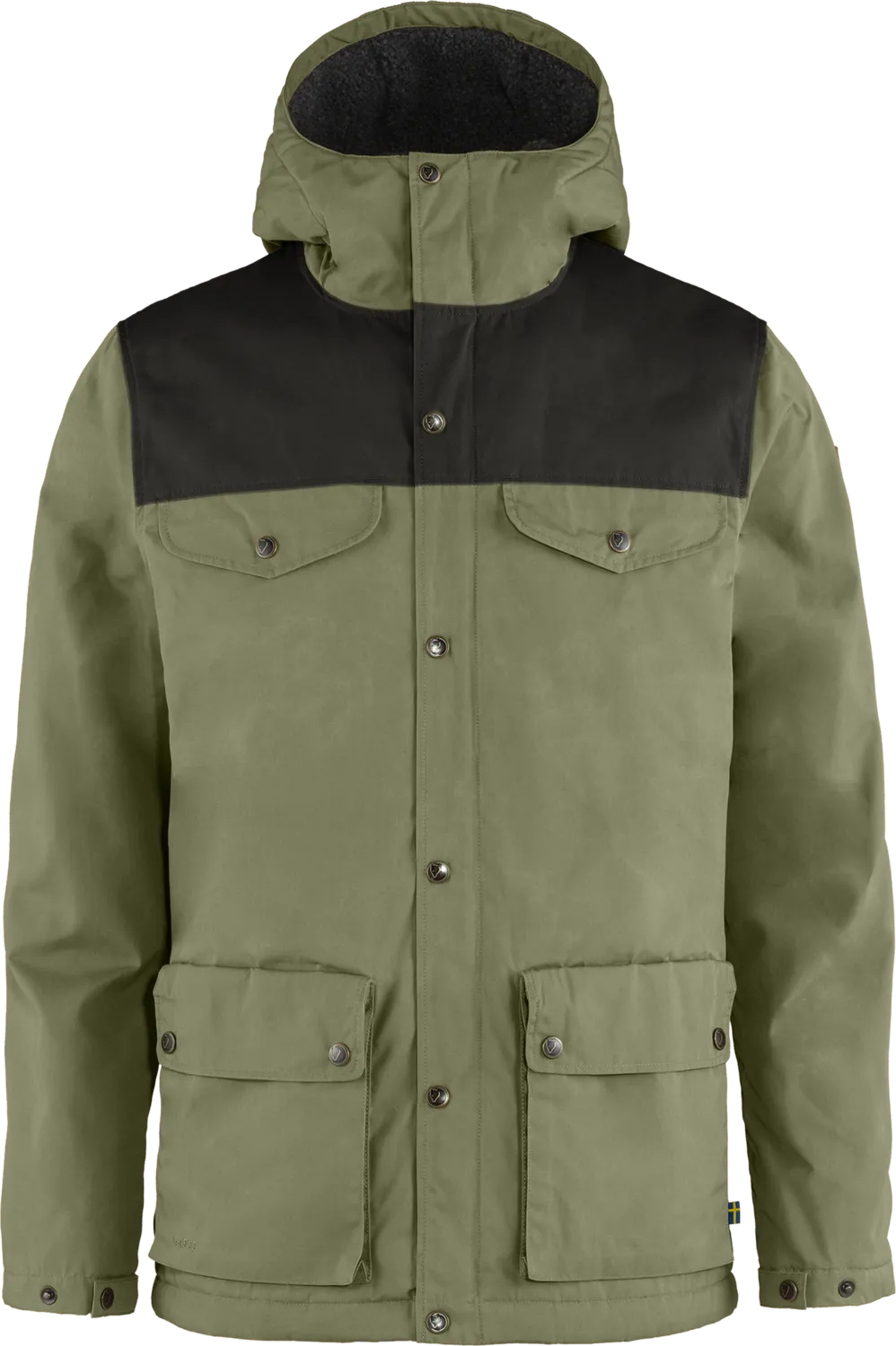 Fjällräven Men&#x27;s Greenland Winter Jacket Green-Dark Grey | Buy Fjällräven Men&#x27;s Greenland Winter Jacket Green-Dark Grey here | Outnorth