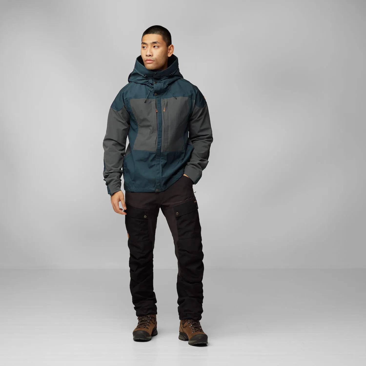 Fjällräven Men&#x27;s Keb Jacket Stone Grey/Lava | Buy Fjällräven Men&#x27;s Keb Jacket Stone Grey/Lava here | Outnorth