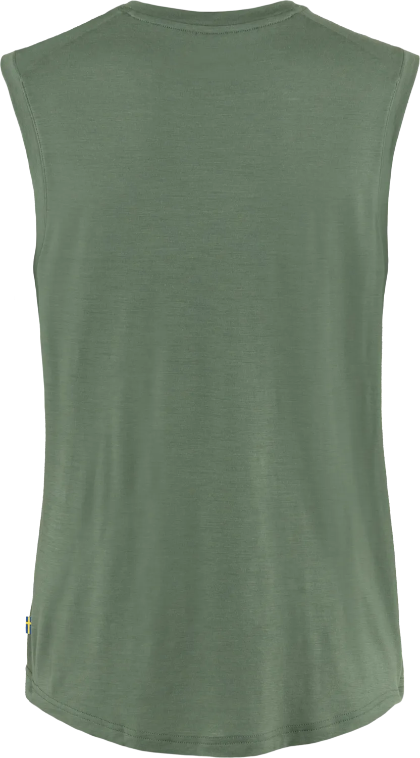 Fjällräven Women&#x27;s Abisko Wool Tank Top Patina Green | Buy Fjällräven Women&#x27;s Abisko Wool Tank Top Patina Green here | Outnorth