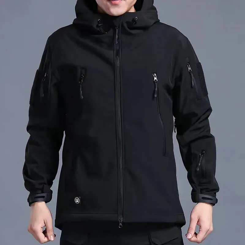 Fleece Autumn Military Men Jackets Waterproof Fishing Hunting Hiking Camping Climbing Winter Tracksuits Coat Thermal Fall S-5XL