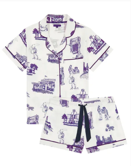 Fort Worth Toile PJ Short Set