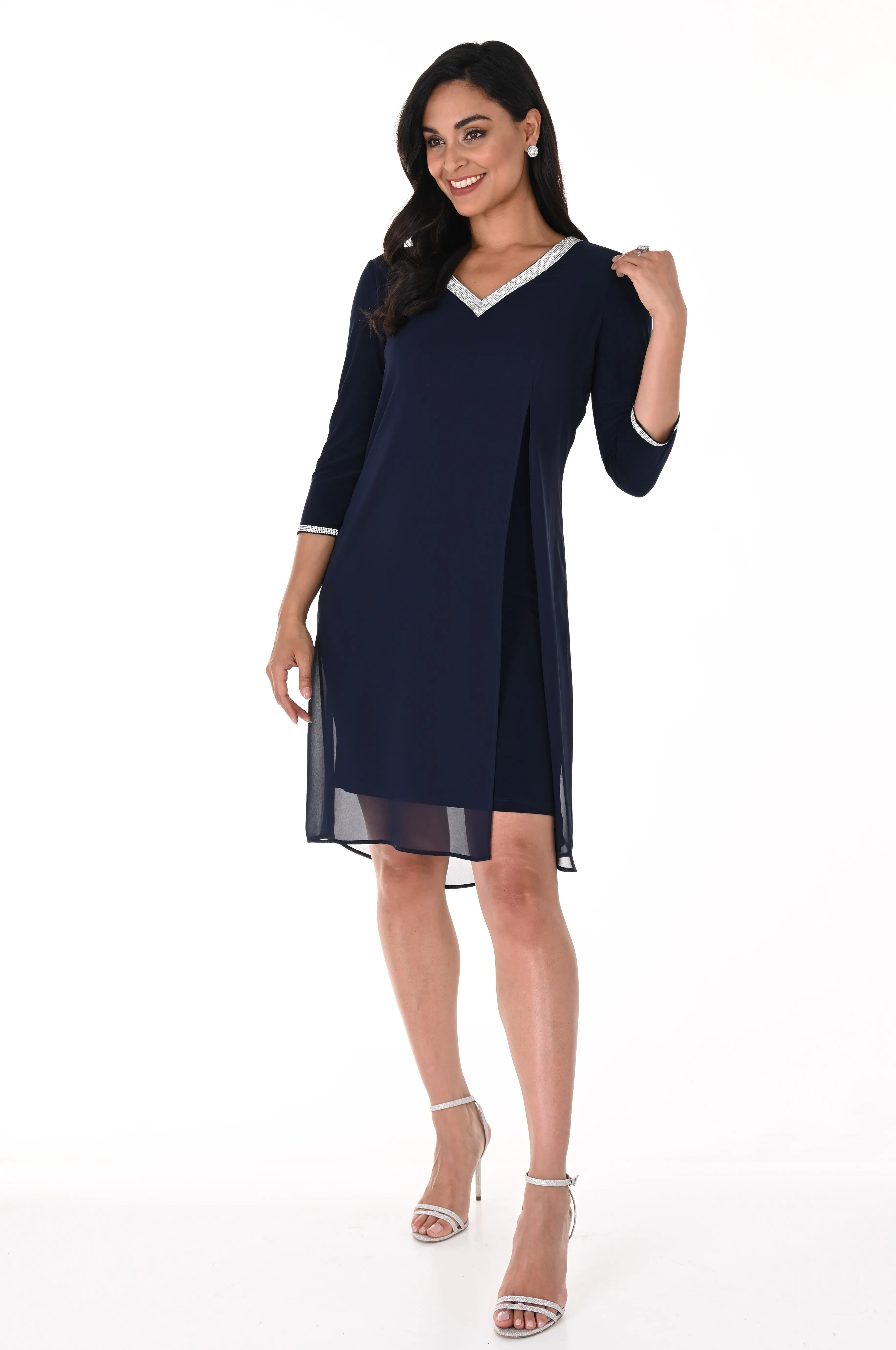 Frank Lyman Dress 208003-MID Midnight