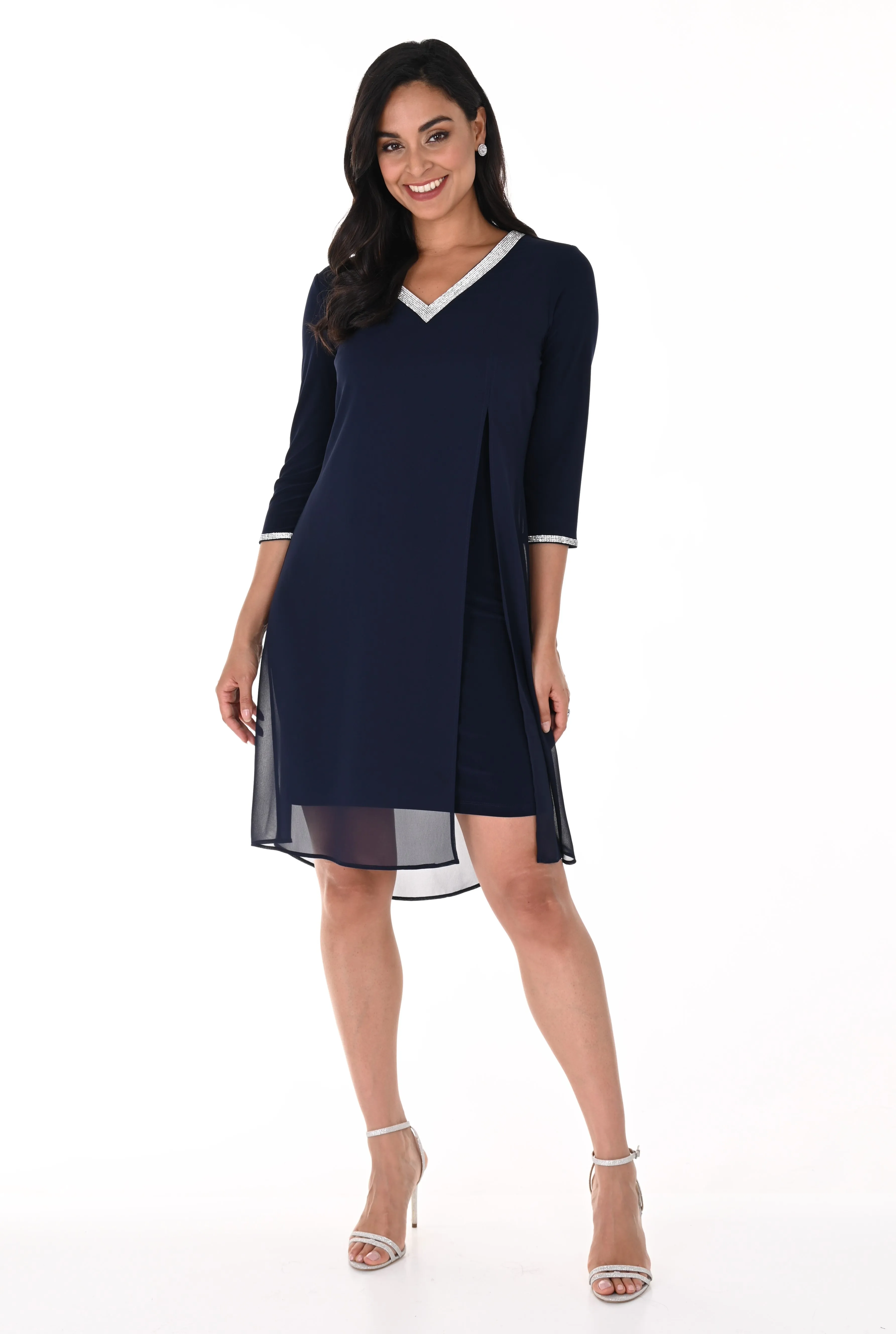 Frank Lyman Dress 208003-MID Midnight