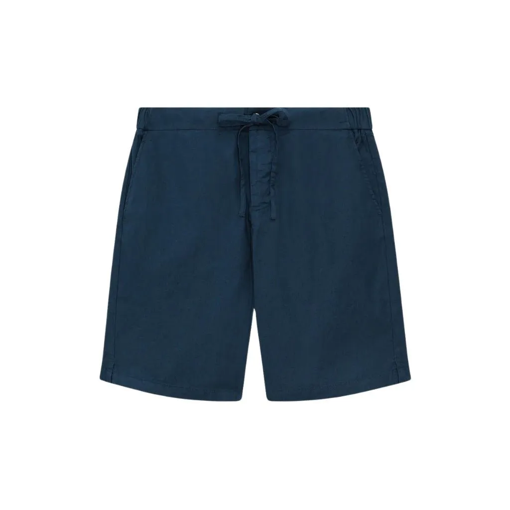 FRESCOBOL CARIOCA Linen Shorts NAVY