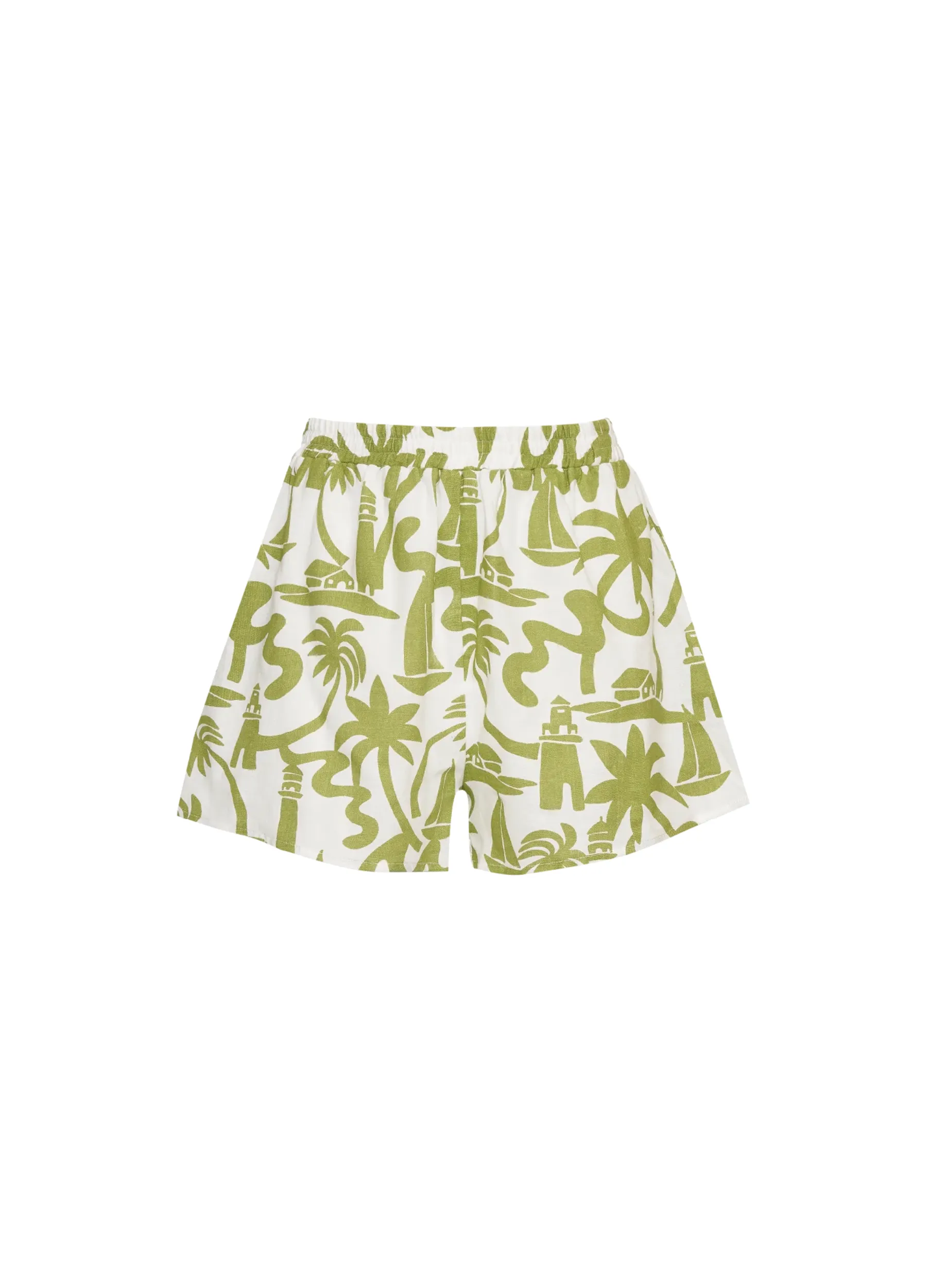 Girl and the Sun - Lennox Shorts - Lighthouse Print