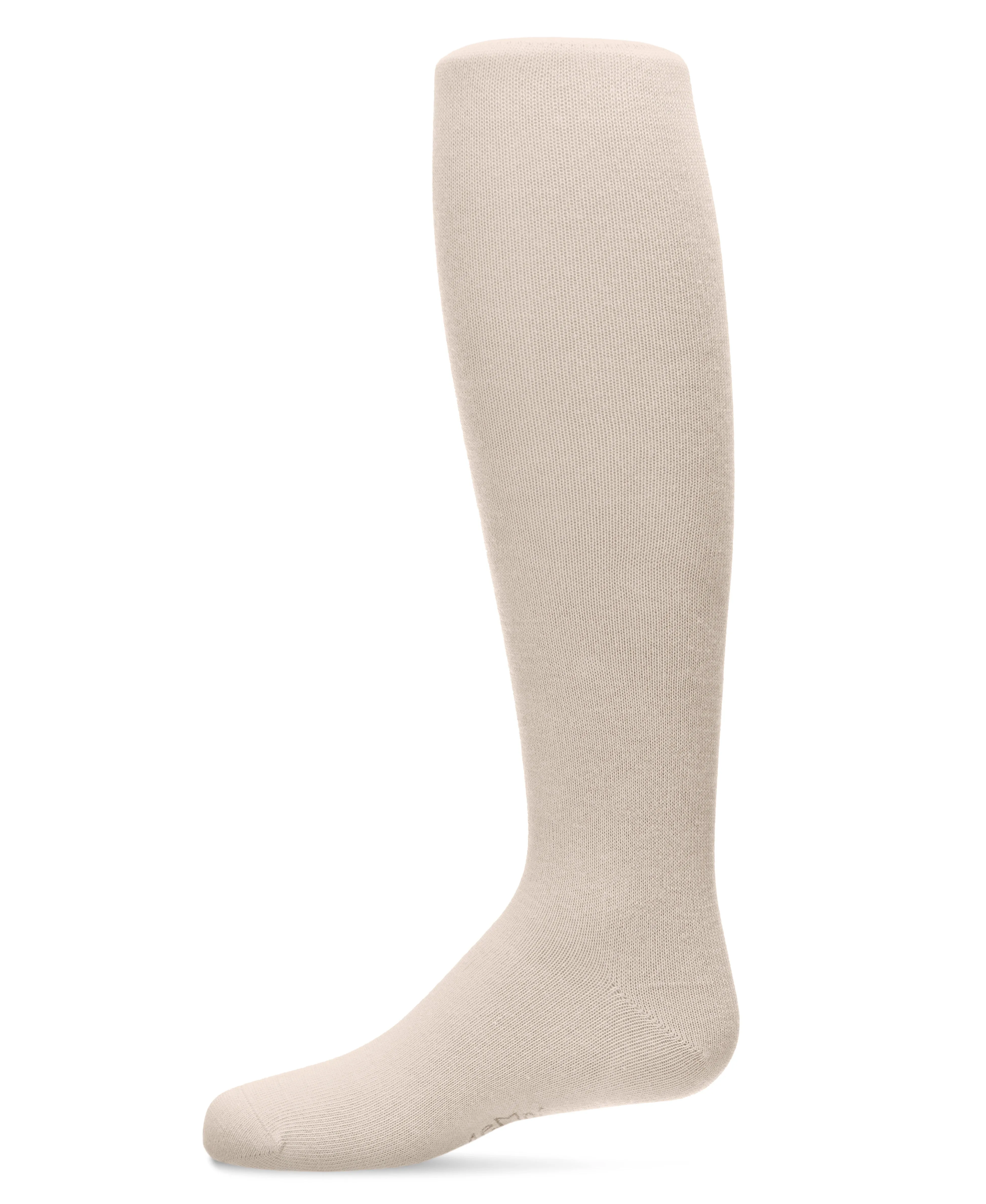 Girls' Soft Pima Cotton Opaque Tights