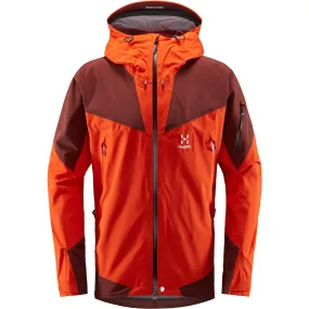 Haglöfs Roc Spire Jacket Men Habanero/Maroon Red  | Buy Haglöfs Roc Spire Jacket Men Habanero/Maroon Red  here | Outnorth