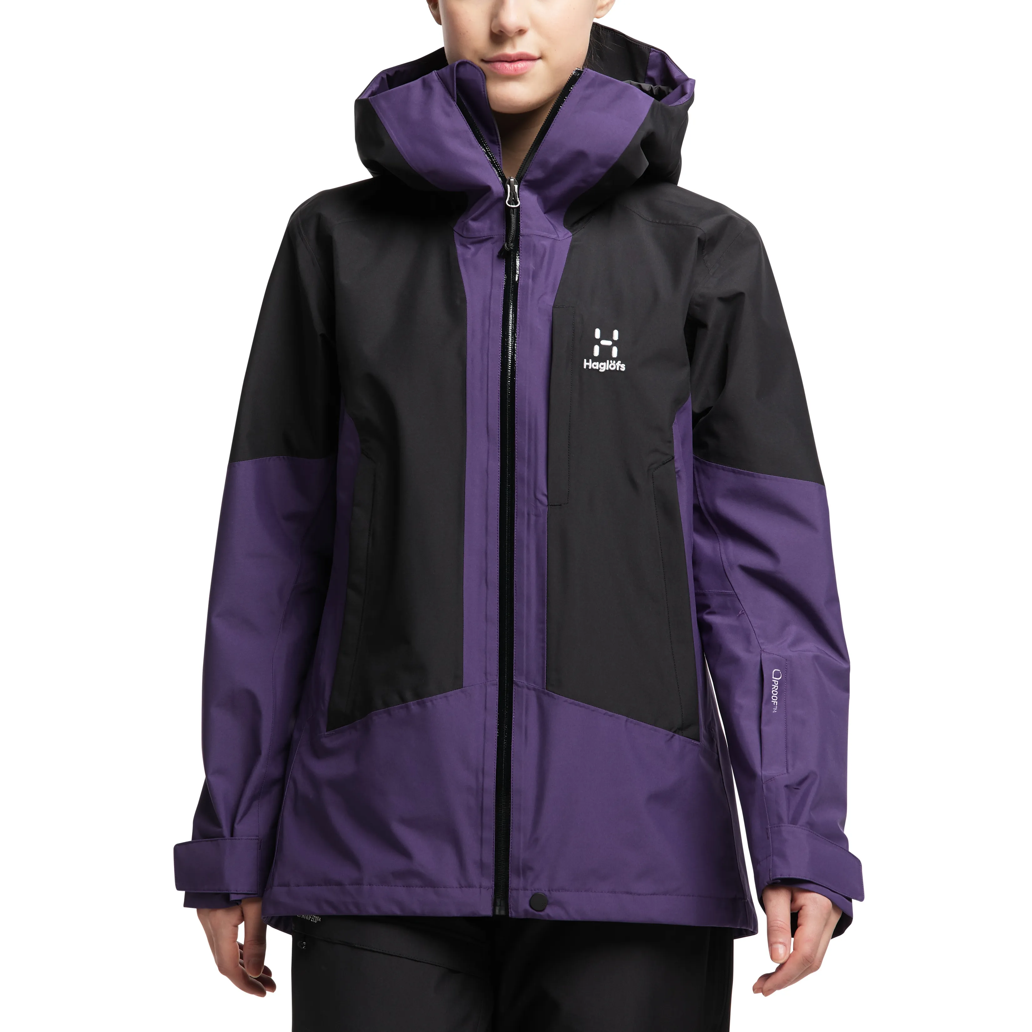 Haglöfs Women&#x27;s Lumi Jacket Purple Rain/True Black | Buy Haglöfs Women&#x27;s Lumi Jacket Purple Rain/True Black here | Outnorth