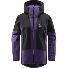 Haglöfs Women&#x27;s Lumi Jacket Purple Rain/True Black | Buy Haglöfs Women&#x27;s Lumi Jacket Purple Rain/True Black here | Outnorth