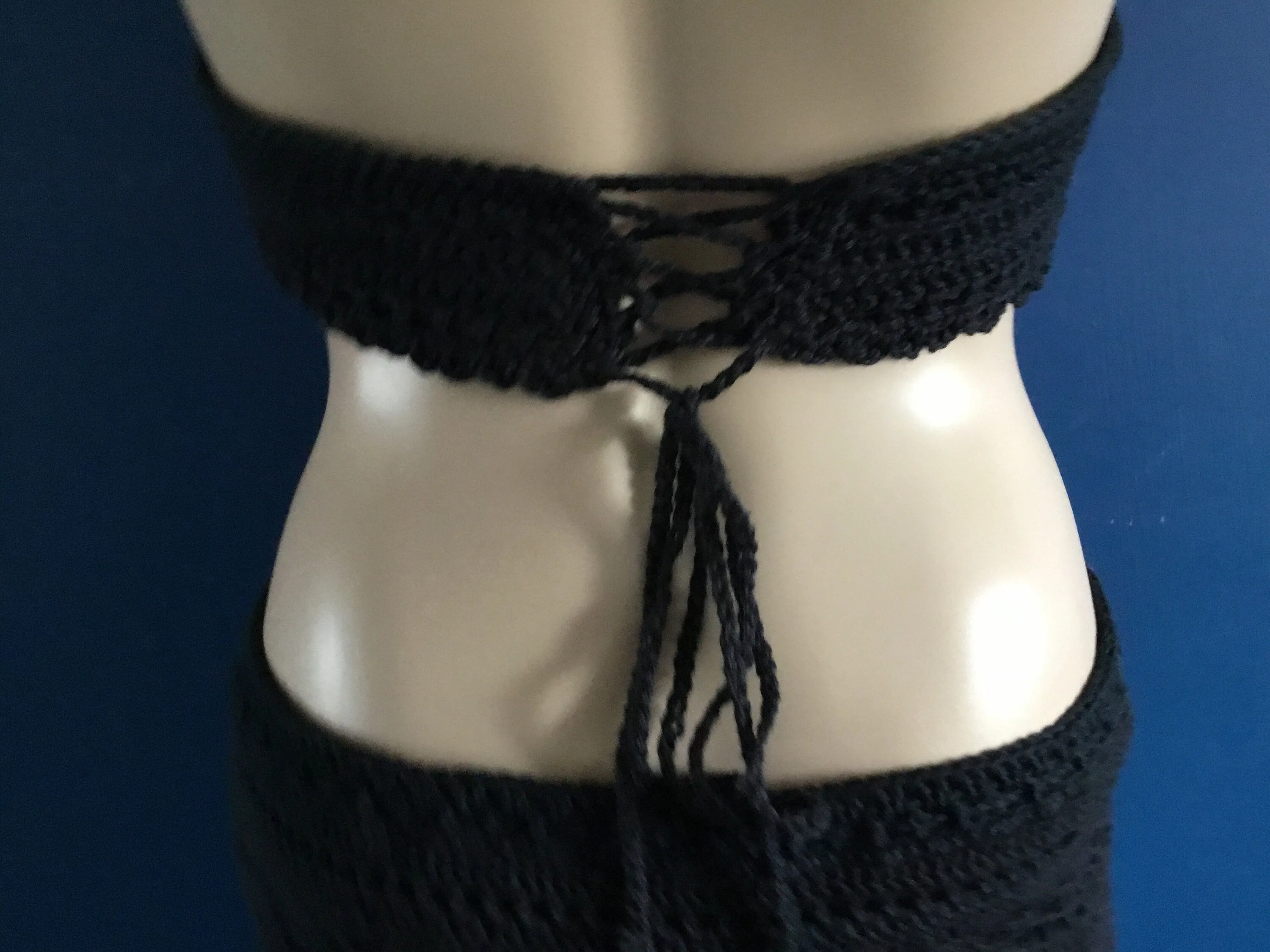 Handmade Crochet Bralette Halter Top