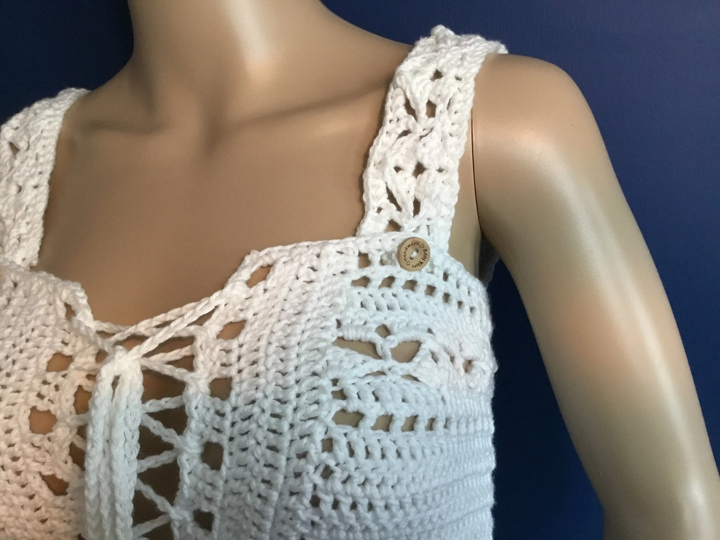 Handmade Crop Tube Top Front Tie Adjustable Removable Straps