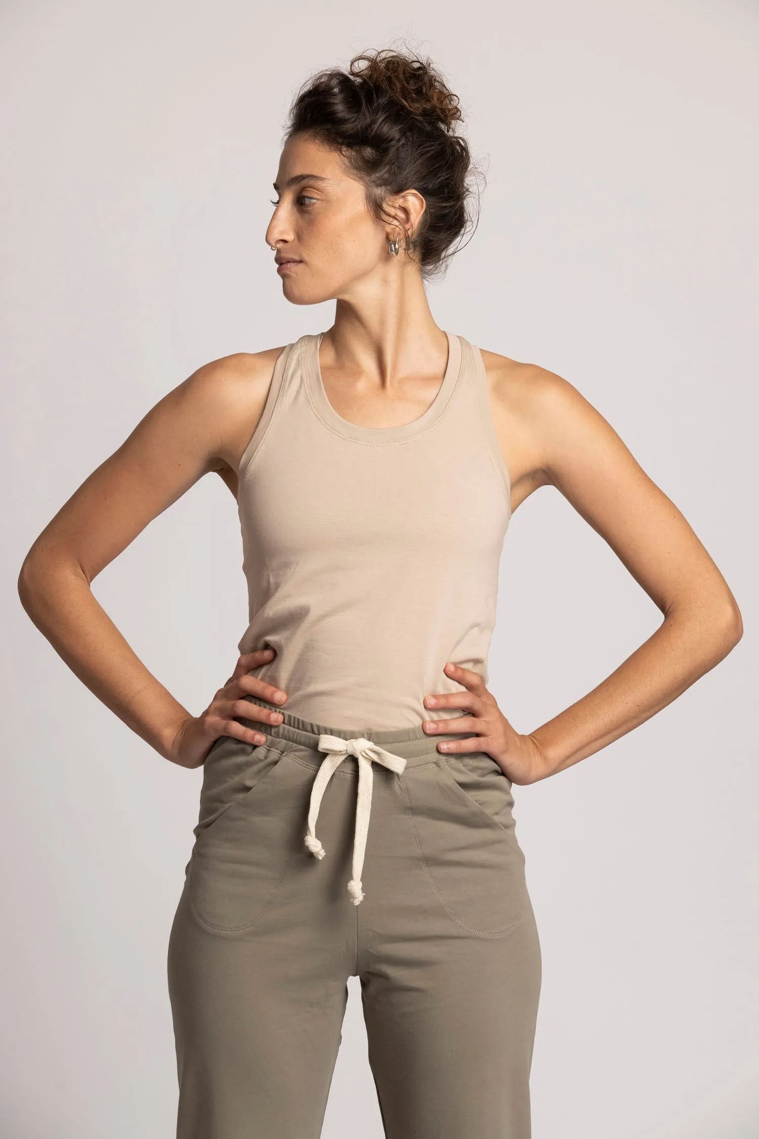I'mPerfect Organic Cotton Racer Tank Top 50%off