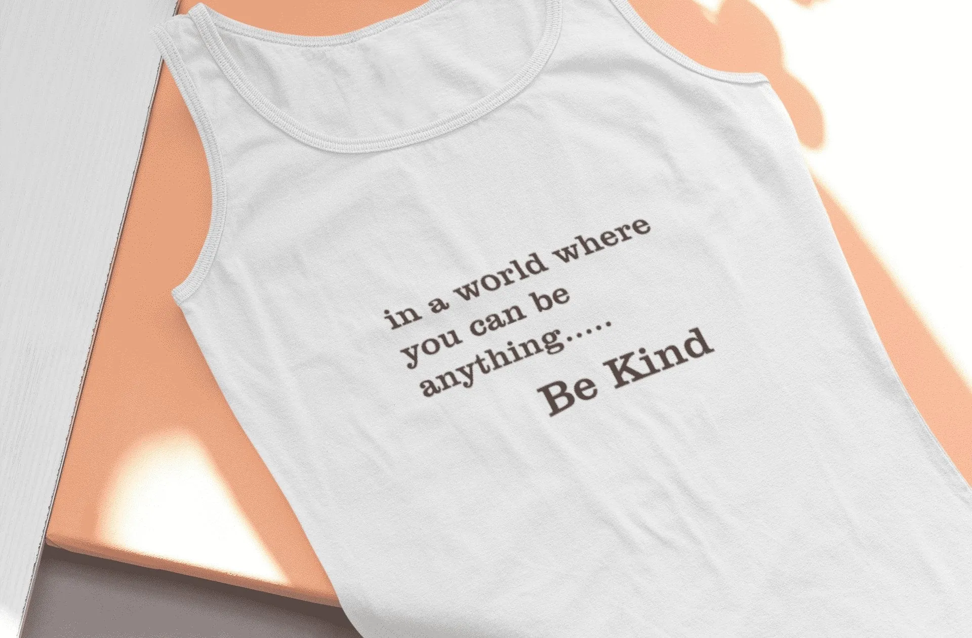 In a world where you can be anything, Be Kind | Inspire Organic Ladies Tank Top
