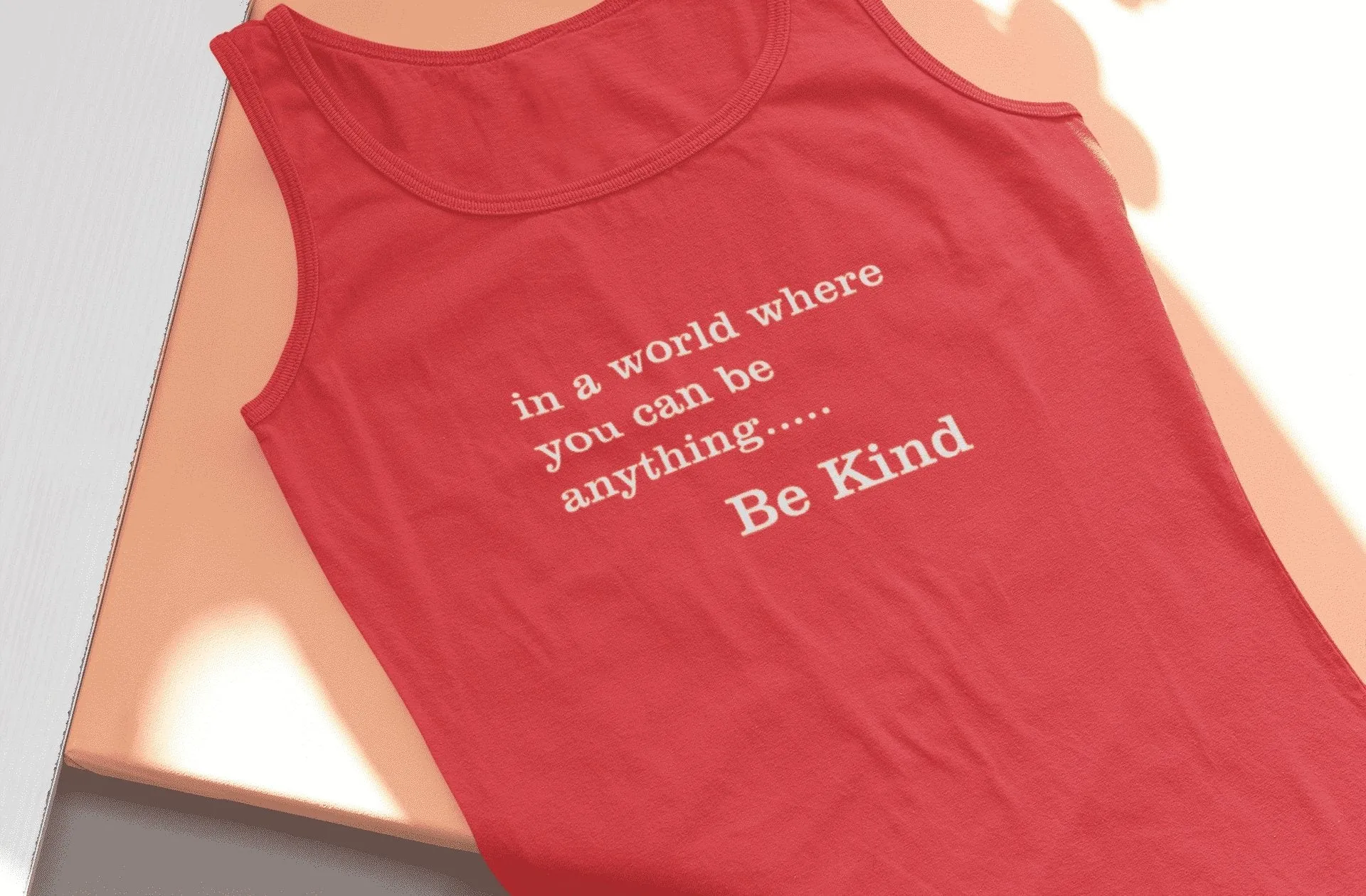 In a world where you can be anything, Be Kind | Inspire Organic Ladies Tank Top