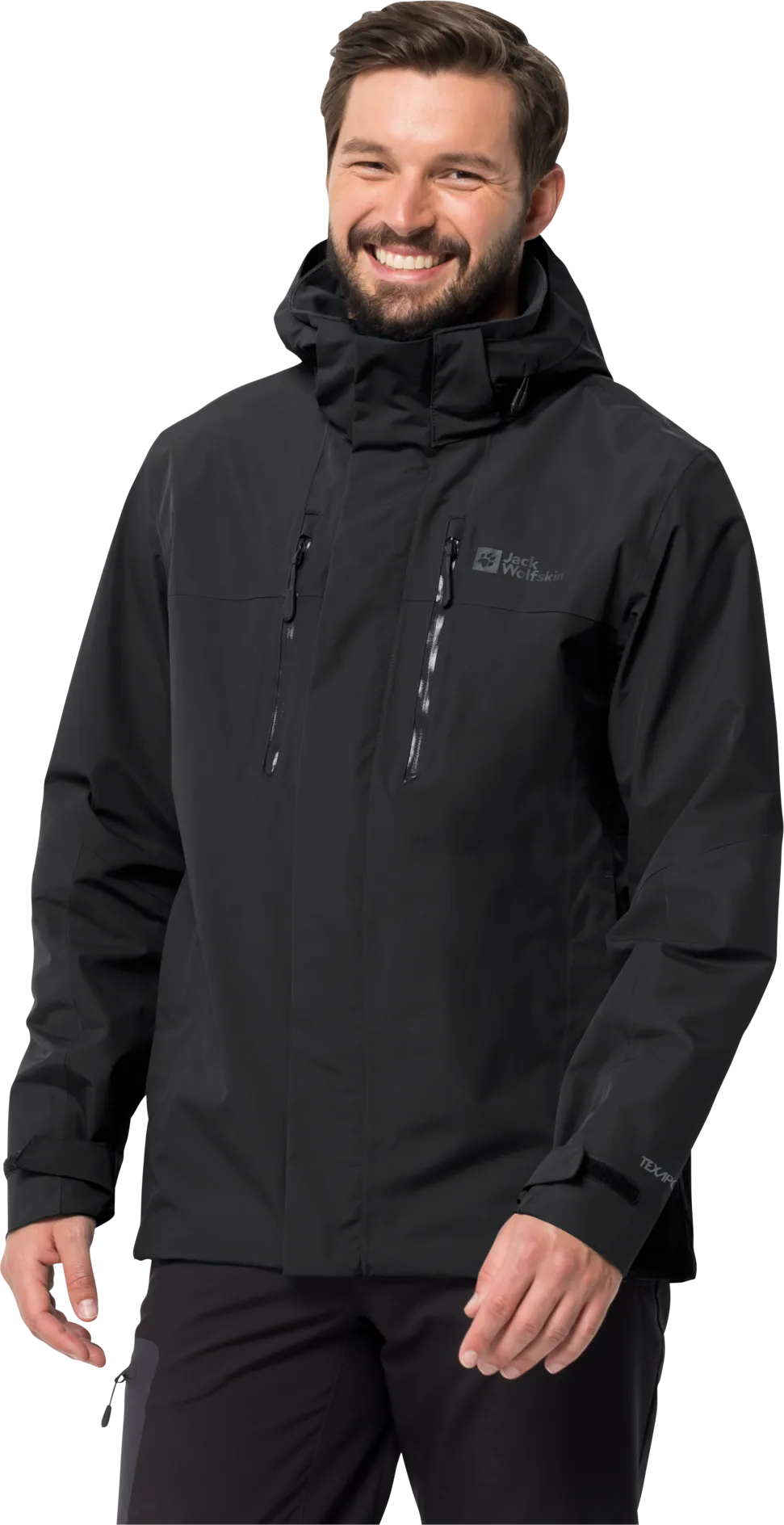 Jack Wolfskin Men&#x27;s Jasper Jacket Black | Buy Jack Wolfskin Men&#x27;s Jasper Jacket Black here | Outnorth