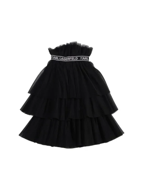 Karl Lagerfeld   Multi-layered tulle midi skirt 