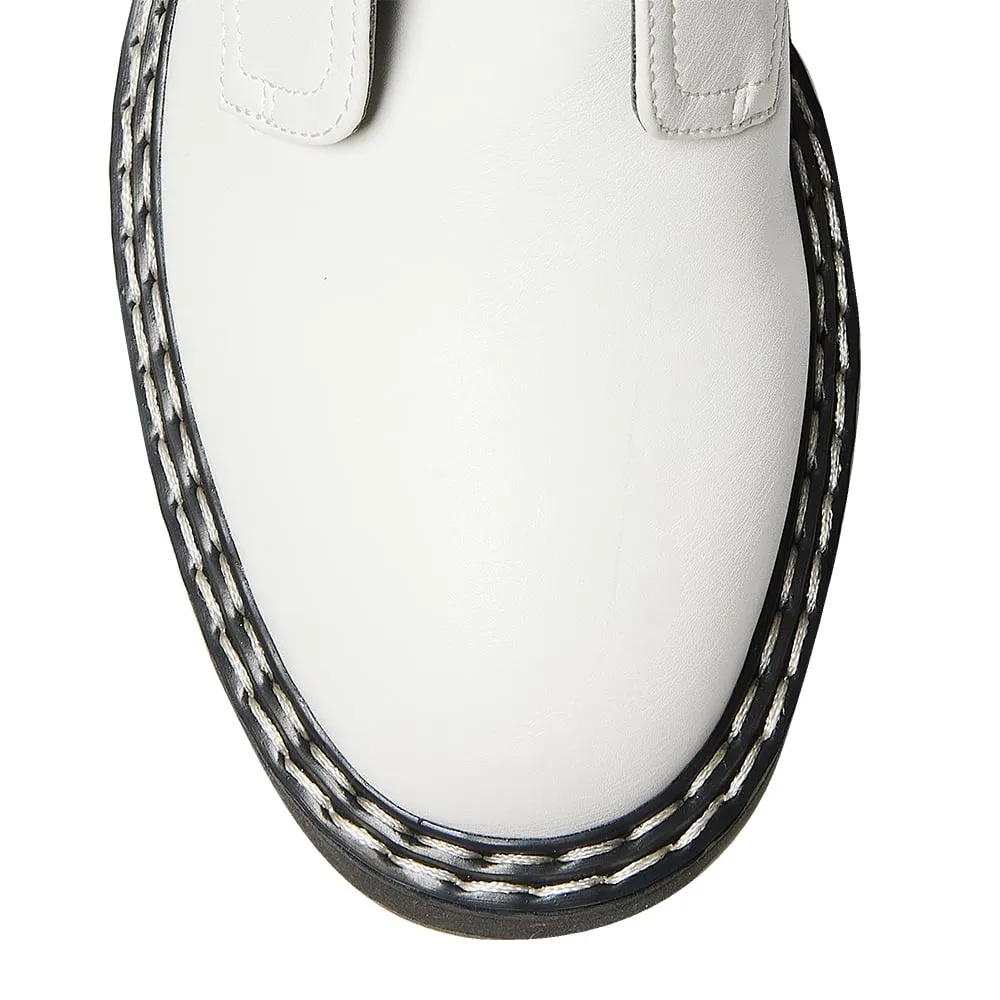 Kurt Boot in White Smooth