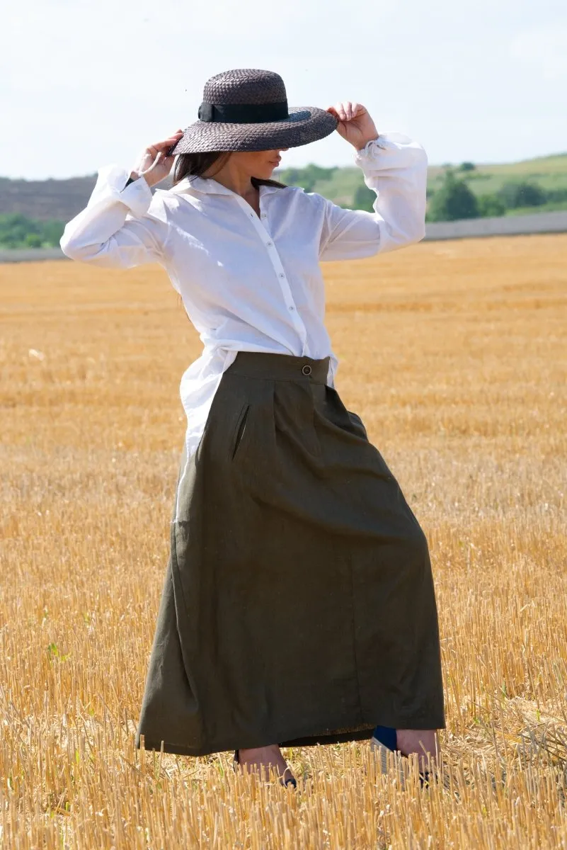 Linen Long Boho Skirt RACHEL
