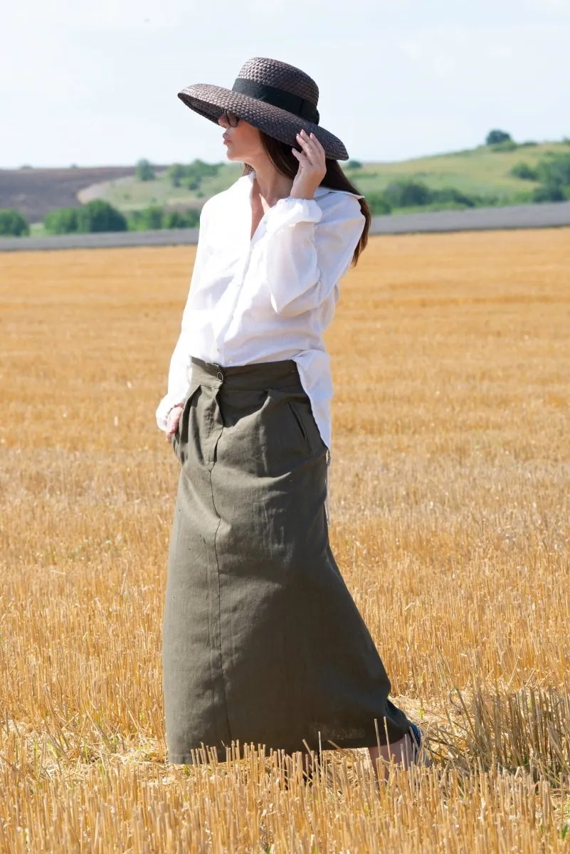 Linen Long Boho Skirt RACHEL
