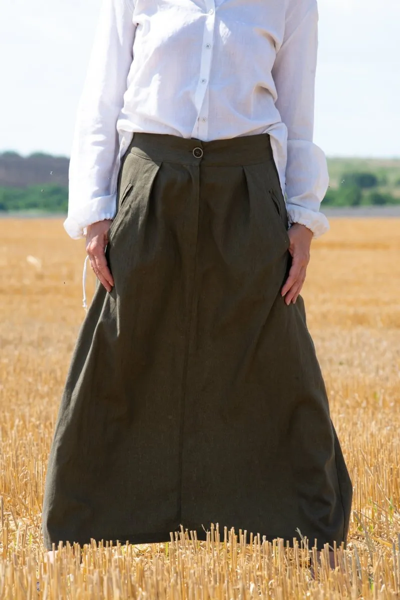 Linen Long Boho Skirt RACHEL
