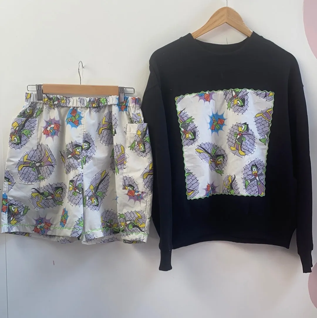 Ltd Edition Duvet Cover Co-Ord Shorts Size 8-10 (Small)   Jumper