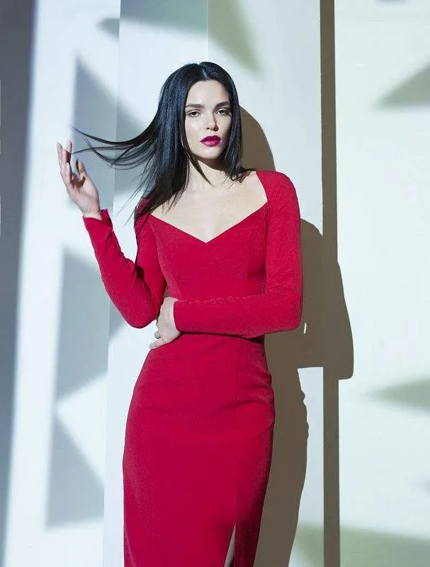 Magpie Red Evening Dress