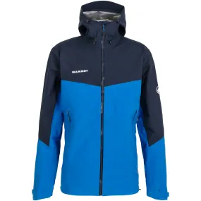 Mammut Men&#x27;s Convey Tour Hs Hooded Jacket Ice/Marine | Buy Mammut Men&#x27;s Convey Tour Hs Hooded Jacket Ice/Marine here | Outnorth