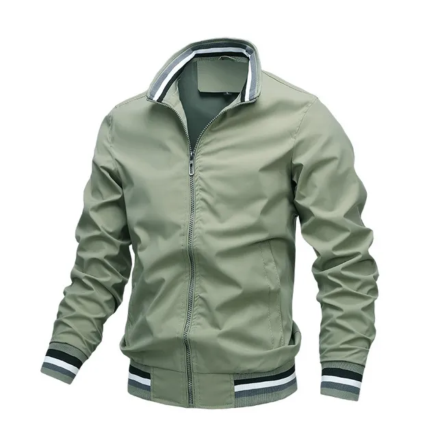 Men's All-Season Lightweight Bomber Jacket for Versatile Style