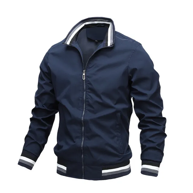 Men's All-Season Lightweight Bomber Jacket for Versatile Style