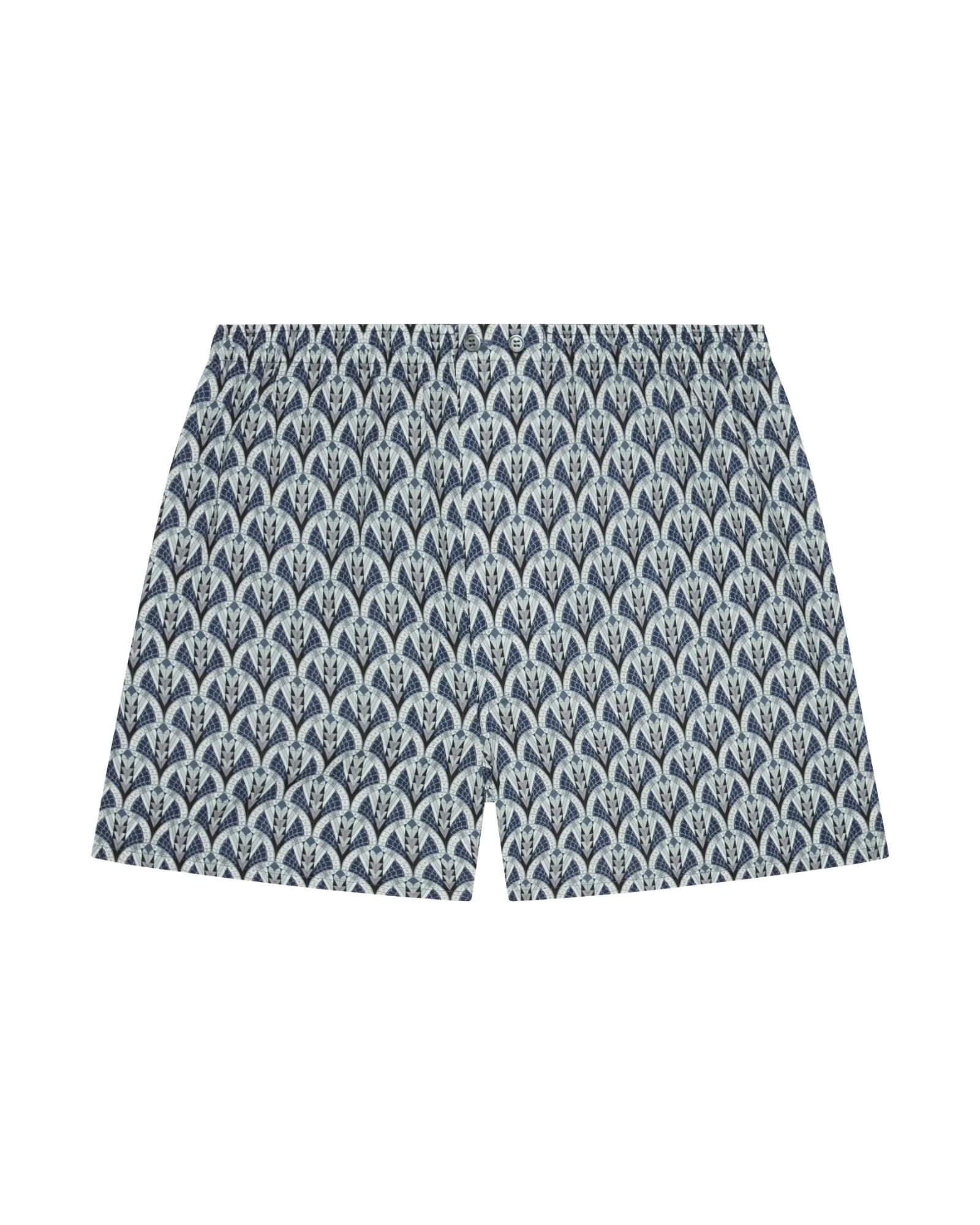 Men's Fine Cotton Boxer Shorts Made with Liberty Fabric - Art Deco