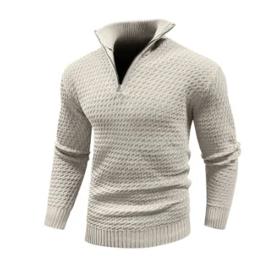 Men's Sweater Plus Size Half-turtleneck