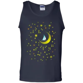 Moon Sailing on G220 Gildan 100% Cotton Tank Top