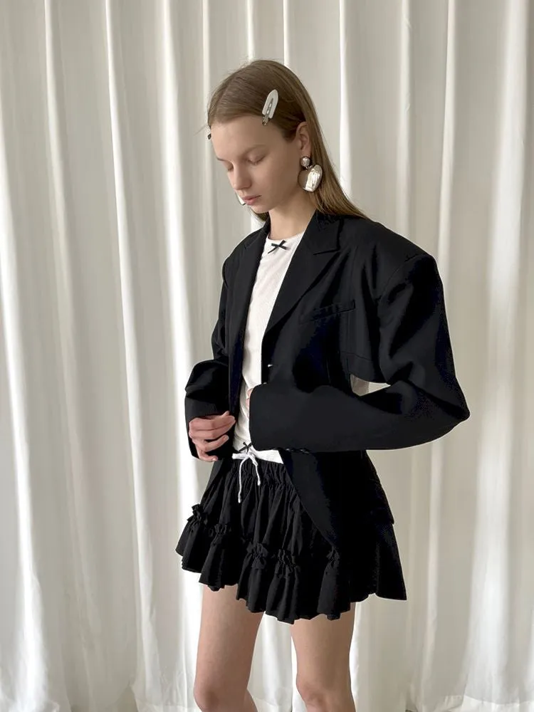 Multi Layered Lace Hem Cotton Skirt【s0000007458】