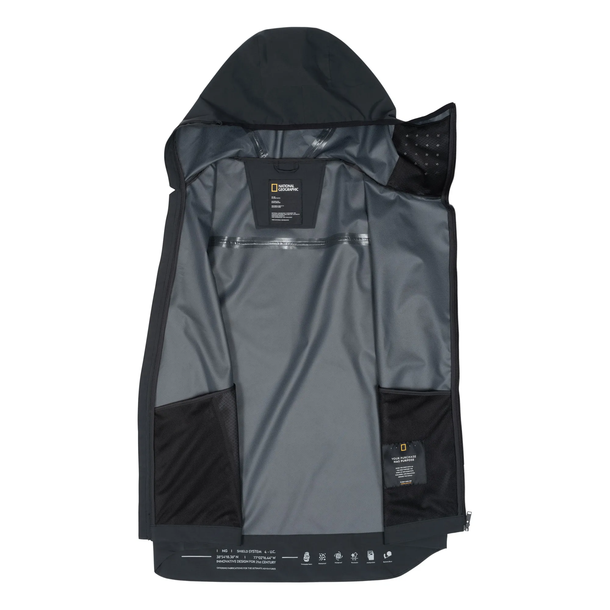National Geographic Men&#x27;s Hood Jacket          Black | Buy National Geographic Men&#x27;s Hood Jacket          Black here | Outnorth