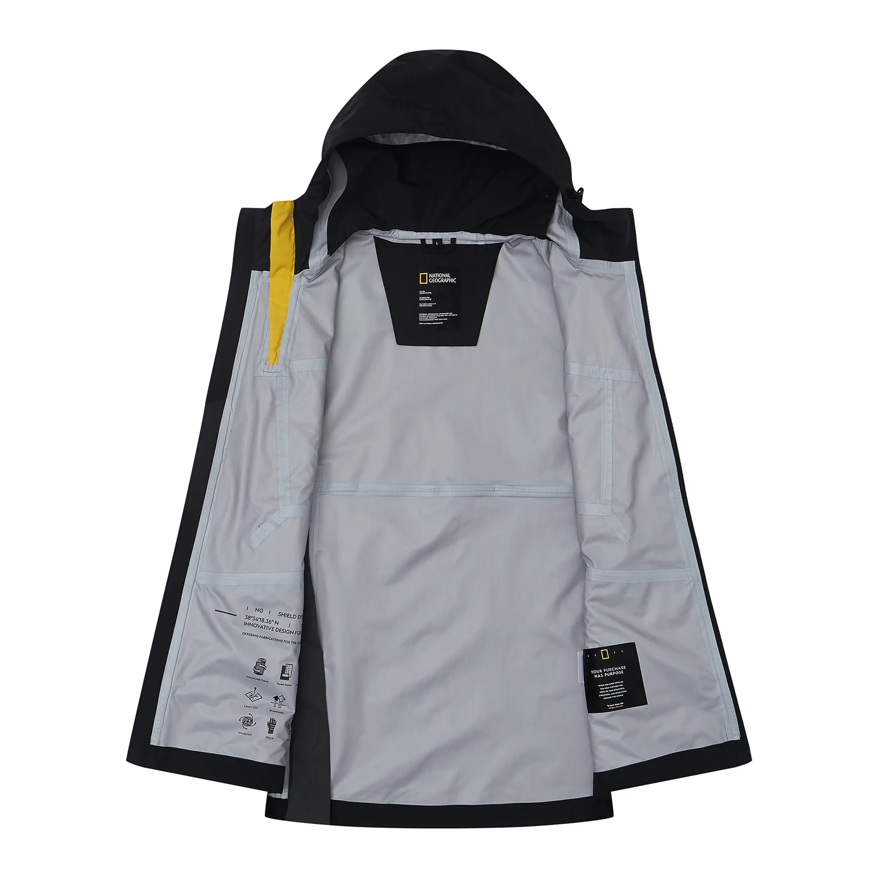 National Geographic Men&#x27;s Hood Jacket          Black | Buy National Geographic Men&#x27;s Hood Jacket          Black here | Outnorth