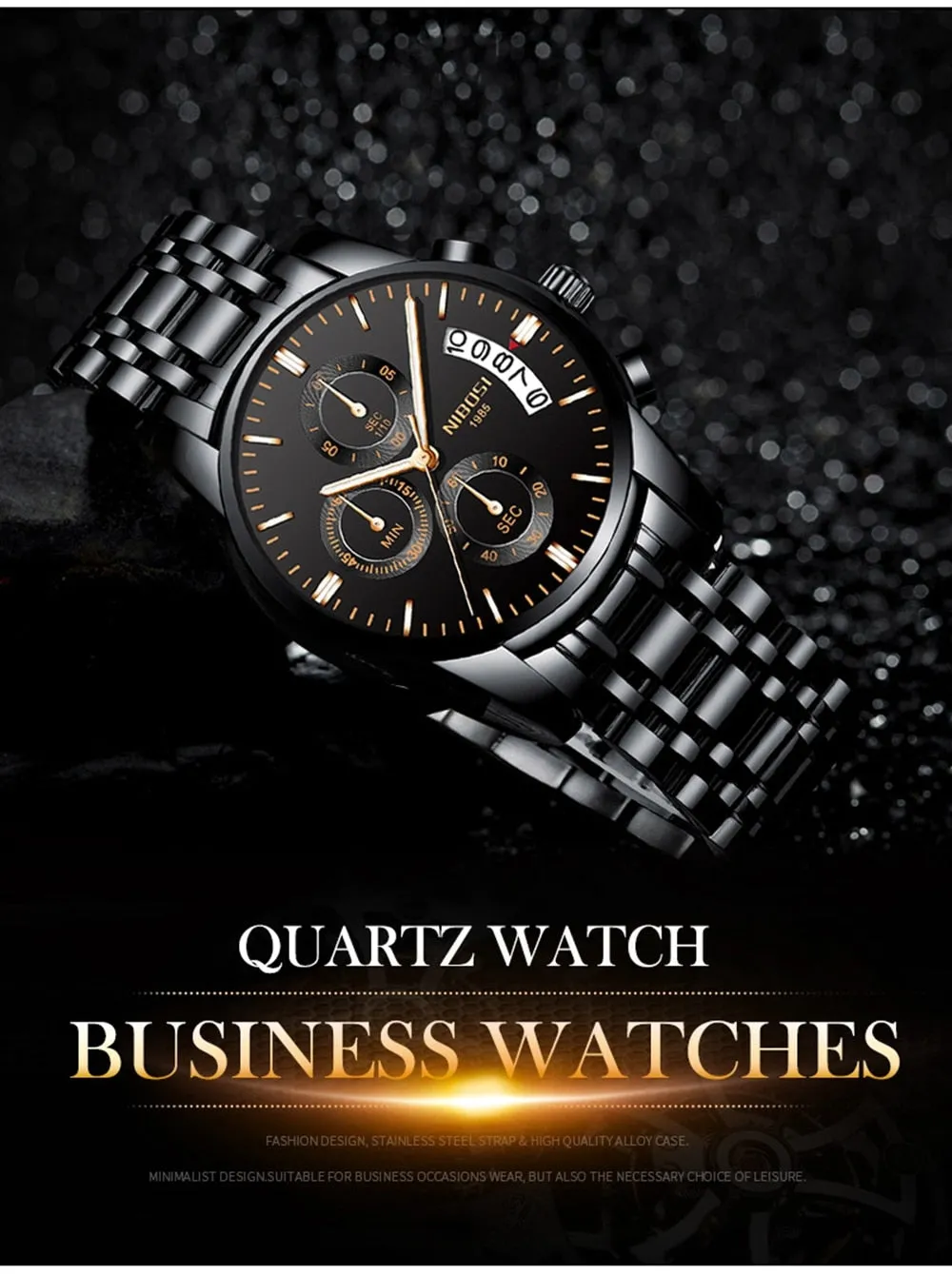 NIBOSI Top Luxury Brand Watches Mens Quartz Waterproof Army Military Men Watch Reloj Hombre Zegarek Meski Relogio Masculino