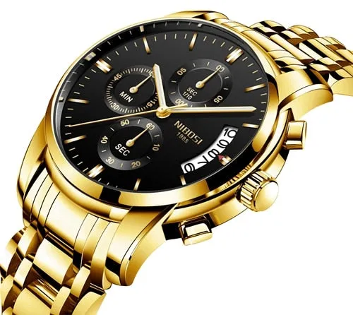 NIBOSI Top Luxury Brand Watches Mens Quartz Waterproof Army Military Men Watch Reloj Hombre Zegarek Meski Relogio Masculino