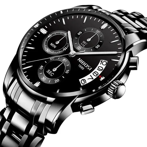NIBOSI Top Luxury Brand Watches Mens Quartz Waterproof Army Military Men Watch Reloj Hombre Zegarek Meski Relogio Masculino