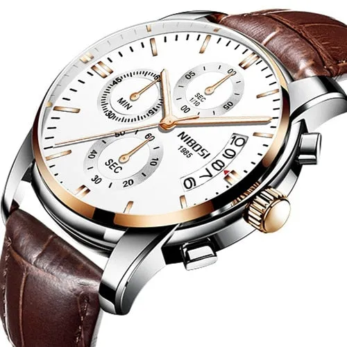 NIBOSI Top Luxury Brand Watches Mens Quartz Waterproof Army Military Men Watch Reloj Hombre Zegarek Meski Relogio Masculino