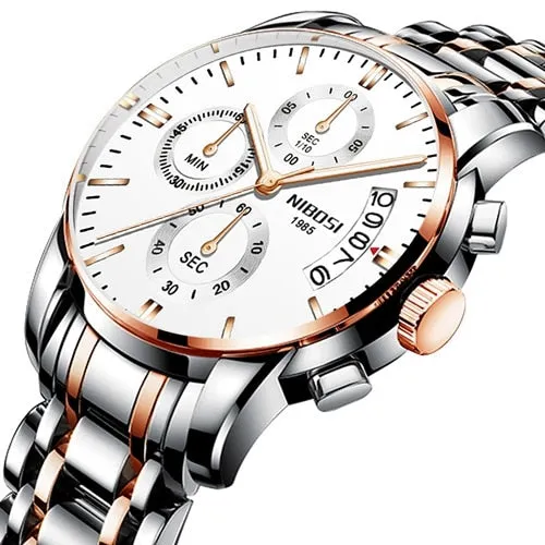 NIBOSI Top Luxury Brand Watches Mens Quartz Waterproof Army Military Men Watch Reloj Hombre Zegarek Meski Relogio Masculino