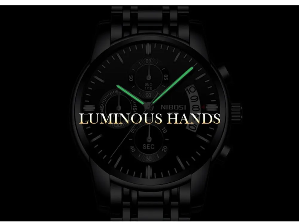 NIBOSI Top Luxury Brand Watches Mens Quartz Waterproof Army Military Men Watch Reloj Hombre Zegarek Meski Relogio Masculino