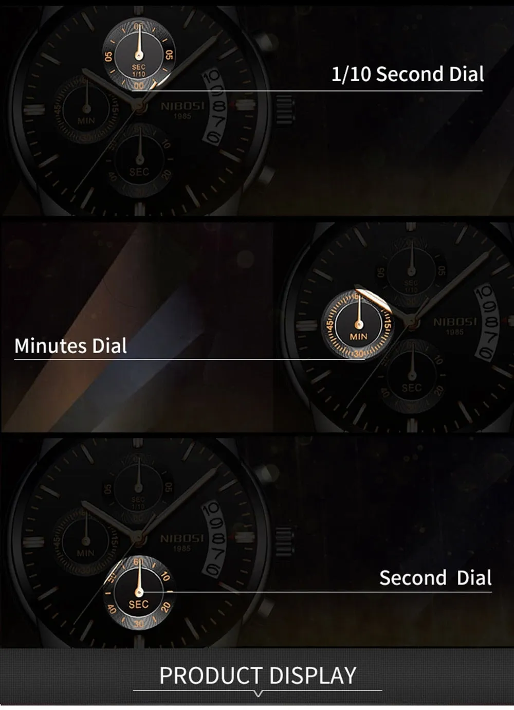 NIBOSI Top Luxury Brand Watches Mens Quartz Waterproof Army Military Men Watch Reloj Hombre Zegarek Meski Relogio Masculino