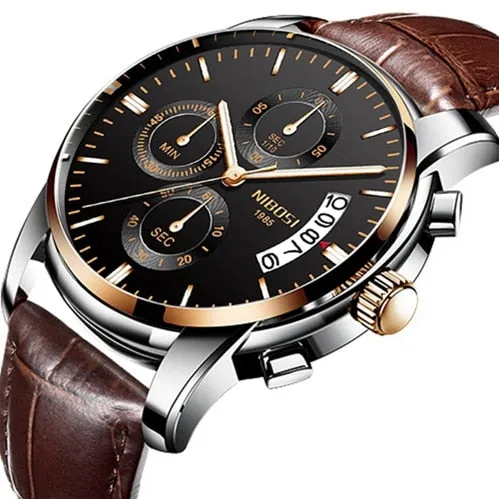 NIBOSI Top Luxury Brand Watches Mens Quartz Waterproof Army Military Men Watch Reloj Hombre Zegarek Meski Relogio Masculino