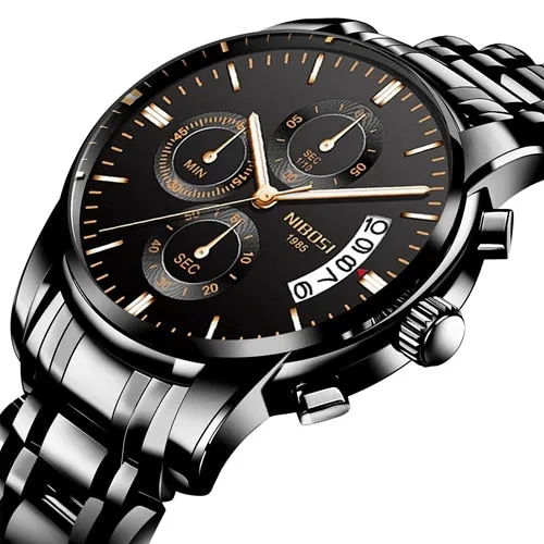 NIBOSI Top Luxury Brand Watches Mens Quartz Waterproof Army Military Men Watch Reloj Hombre Zegarek Meski Relogio Masculino
