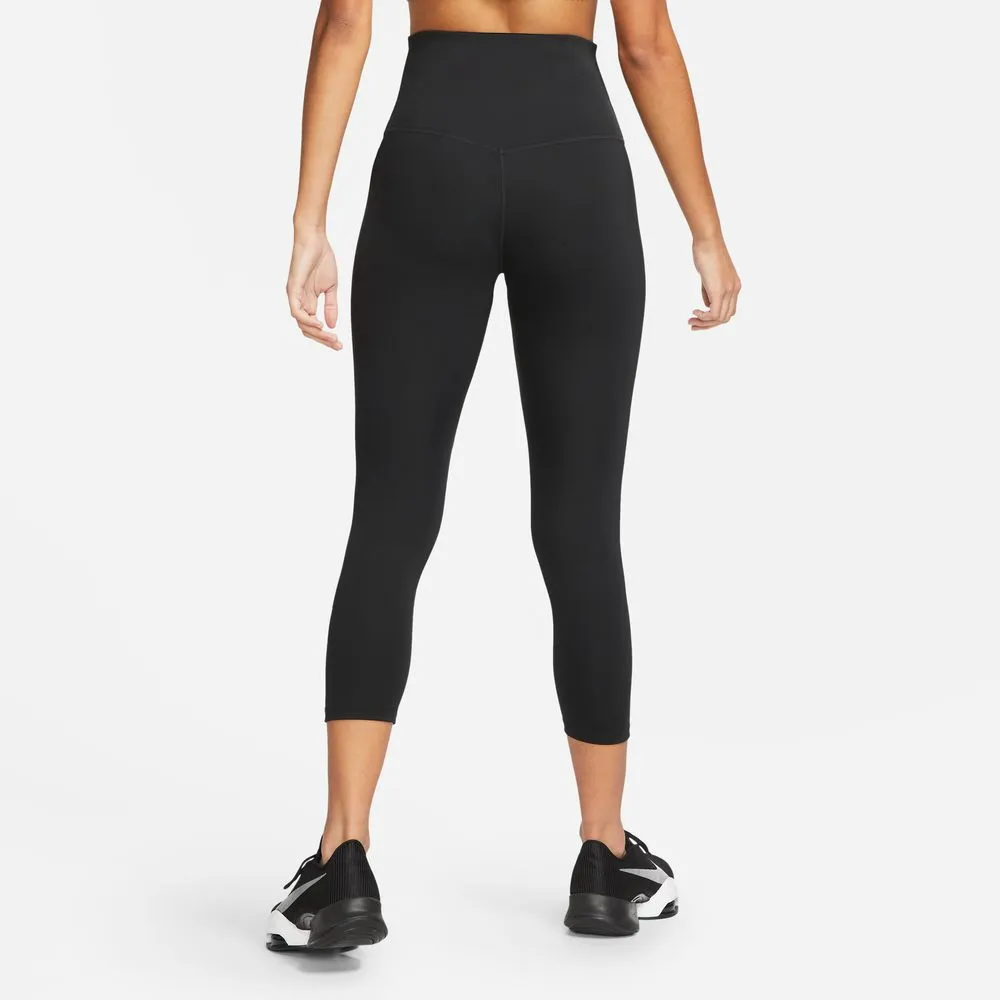 Nike Women's One Dri-FIT Crop Tight Black / White