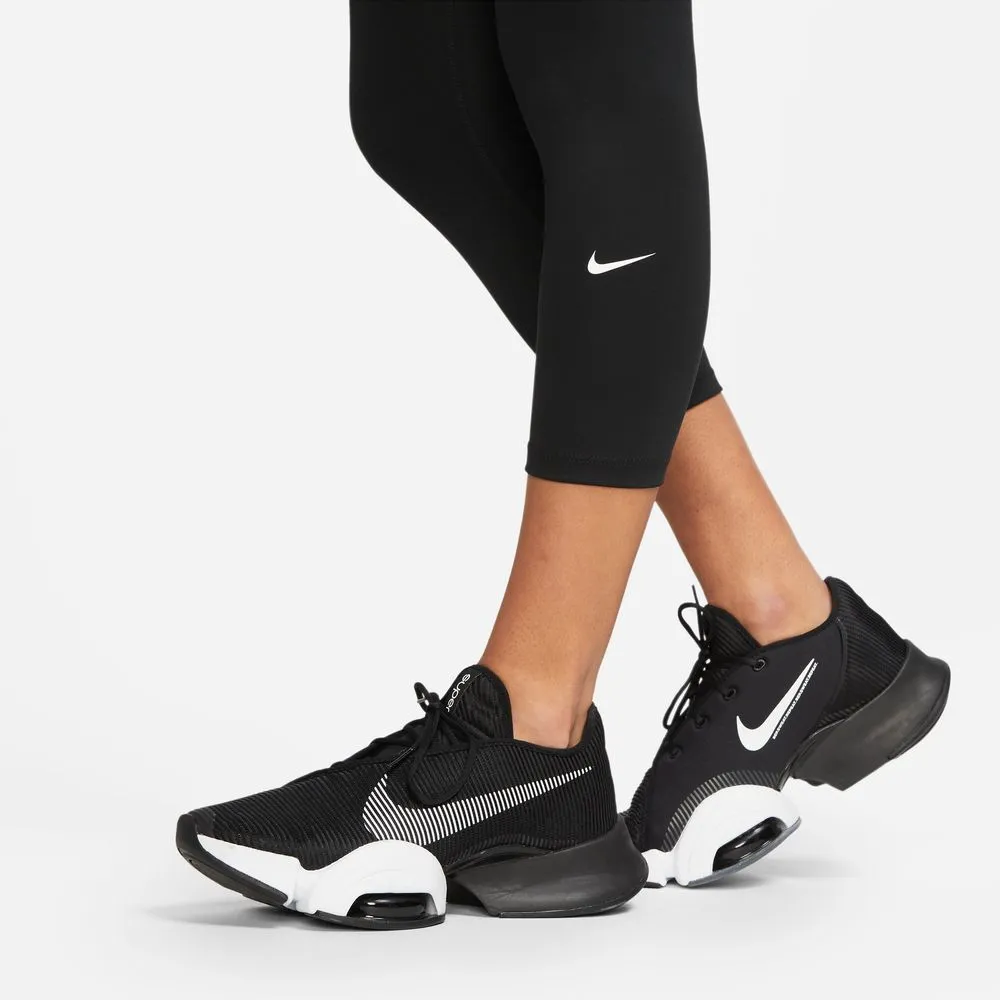 Nike Women's One Dri-FIT Crop Tight Black / White