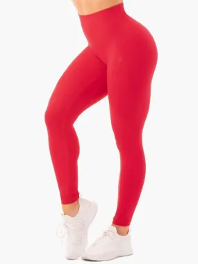 NKD HIGH WAISTED LEGGINGS RED