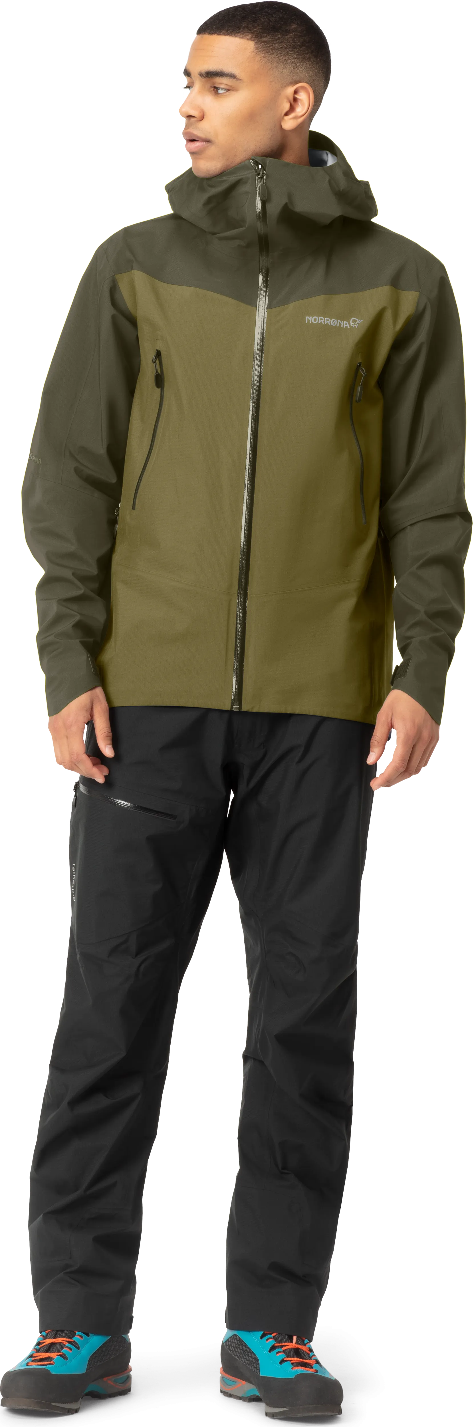 Norrøna Men&#x27;s Falketind Gore-Tex Jacket Olive Night/Olive Drab | Buy Norrøna Men&#x27;s Falketind Gore-Tex Jacket Olive Night/Olive Drab here | Outnorth