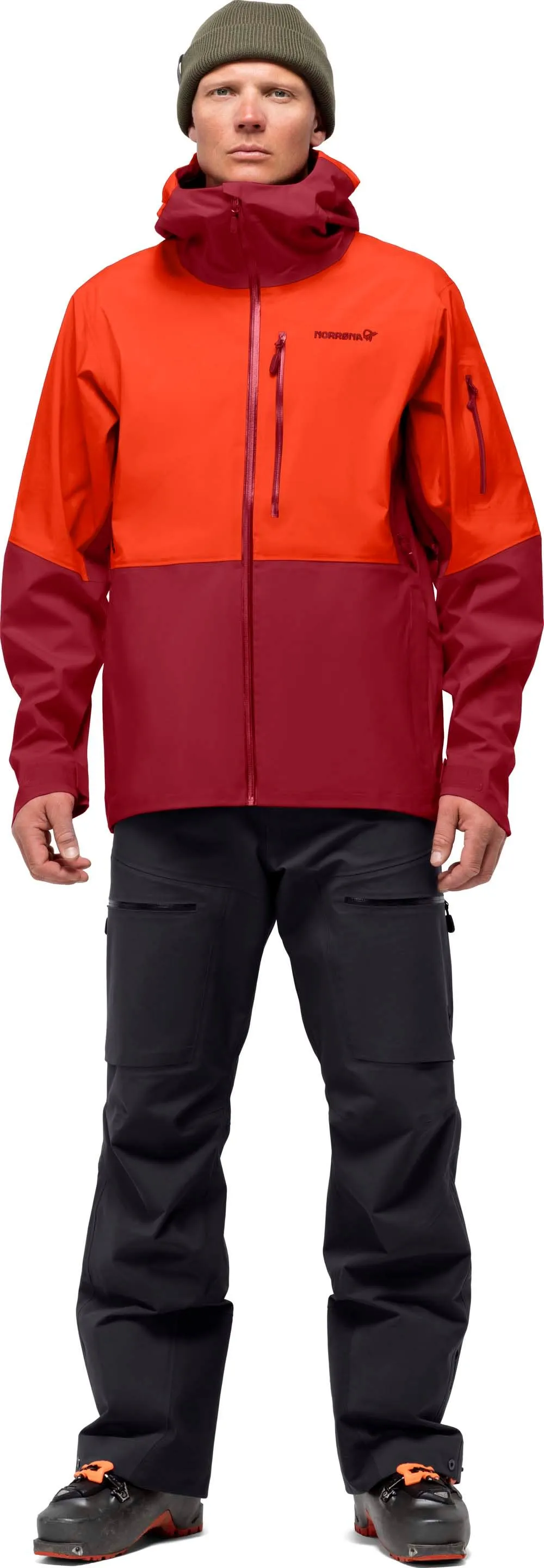 Norrøna Men&#x27;s Lofoten GORE-TEX Jacket Arednalin/Rhubarb | Buy Norrøna Men&#x27;s Lofoten GORE-TEX Jacket Arednalin/Rhubarb here | Outnorth